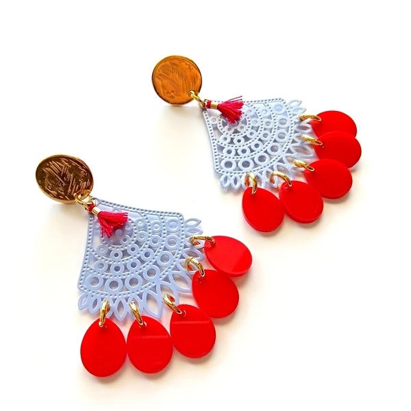 Boho colourfull earrings