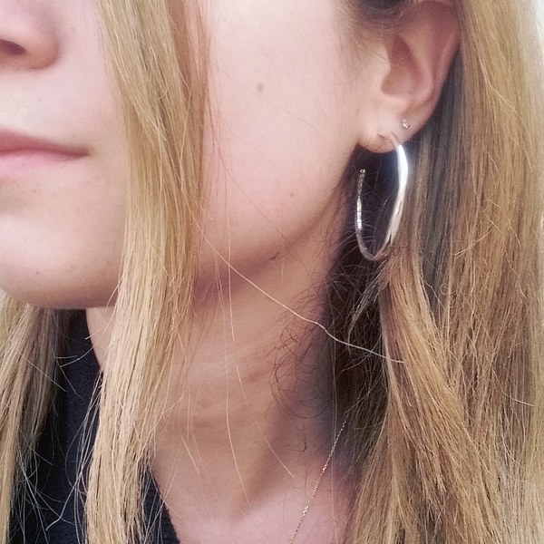 Ripple Hoops Earrings