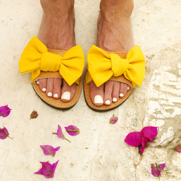 Yellow Bird Cocktail Sandals