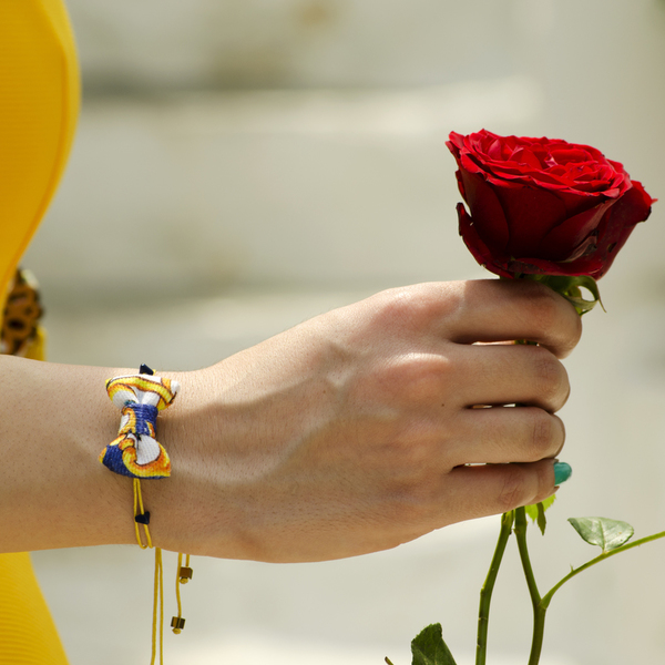 Marrakesh Bow Bracelet Blue
