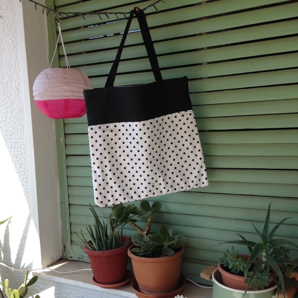 Πουα tote bag - υφασμάτινη τσαντα