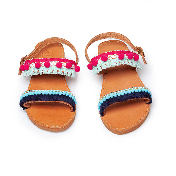Χειροποίητα δερμάτινα boho σανδάλια