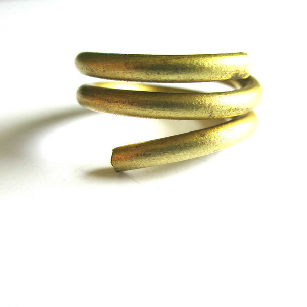 spiral wire ring| χειροποιητο δαχτυλιδι minimal - Μέγεθος 2cm