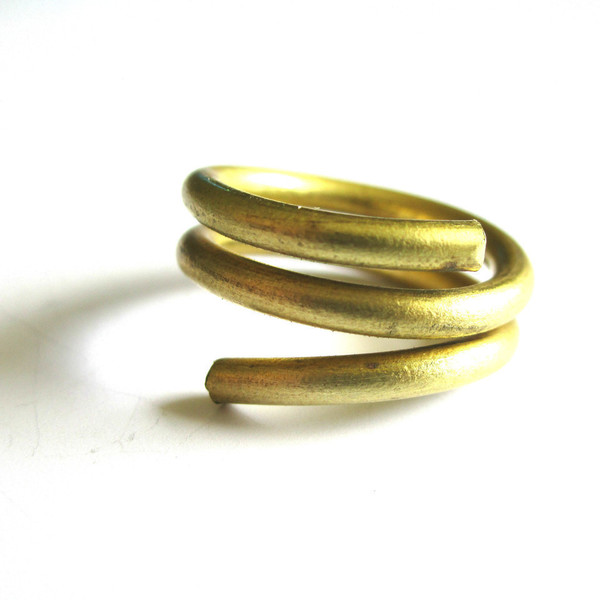 spiral wire ring| χειροποιητο δαχτυλιδι minimal - Μέγεθος 2cm