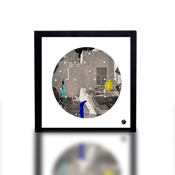 Χρωματισμένοι Περαστικοί | artprint σε ξύλινο κάδρο