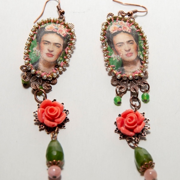 Σκουλαρίκια Frida Kahlo
