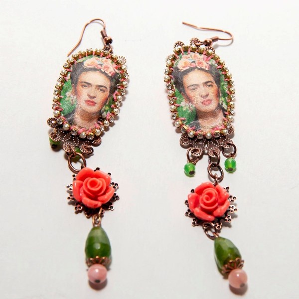 Σκουλαρίκια Frida Kahlo