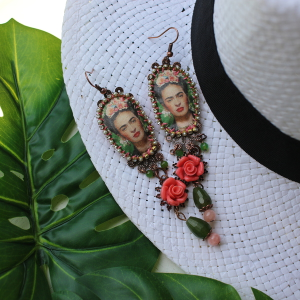 Σκουλαρίκια Frida Kahlo
