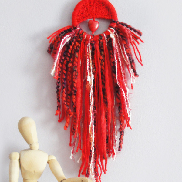 String art κρεμαστό τοίχου κόκκινο