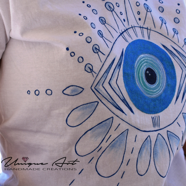 Μπλούζα ζωγραφισμένη ''Boho Eye''