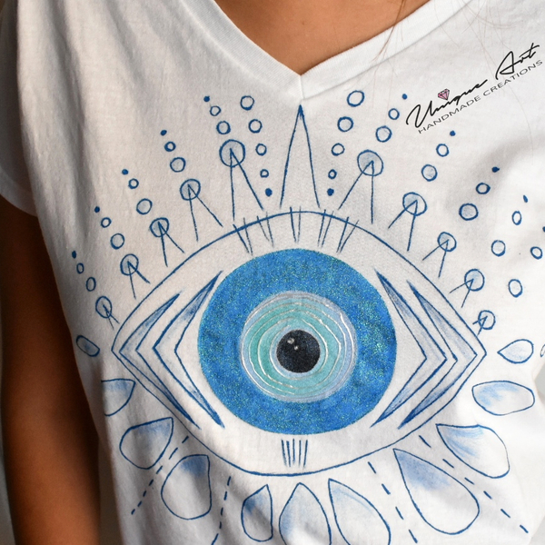 Μπλούζα ζωγραφισμένη ''Boho Eye''