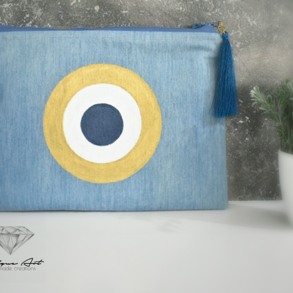 Unique Evil Eye pouch | Gold