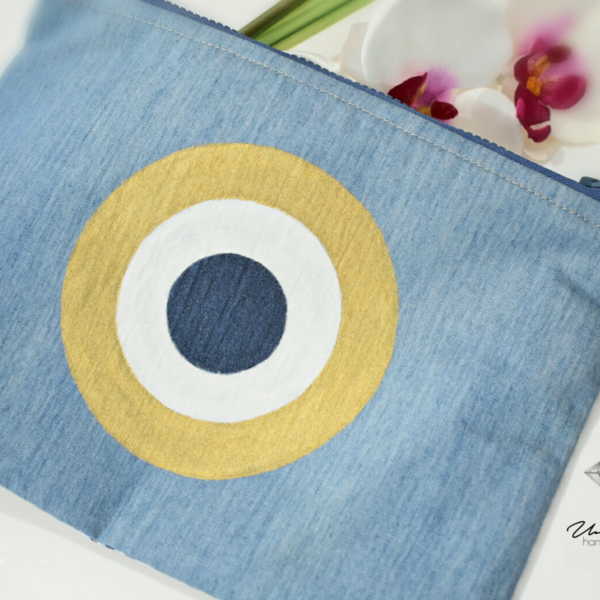 Unique Evil Eye pouch | Gold
