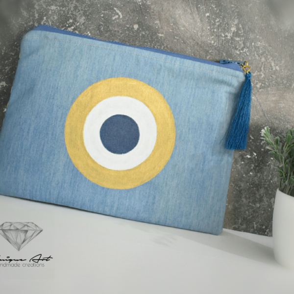 Unique Evil Eye pouch | Gold