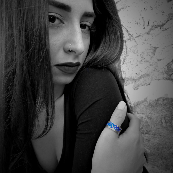 "Multicolour rings" - Χειροποίητα unisex επάργυρα-επίχρυσα δαχτυλίδια με σμάλτο!