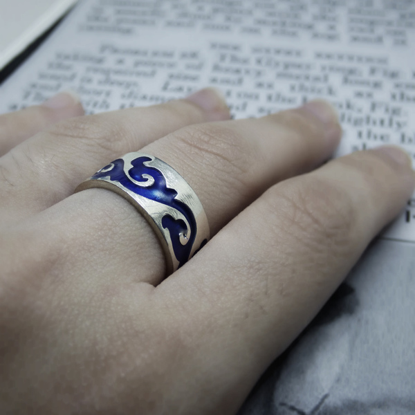 "Multicolour rings" - Χειροποίητα unisex επάργυρα-επίχρυσα δαχτυλίδια με σμάλτο!