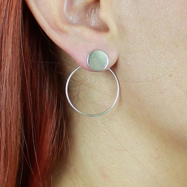 Ear jacket σκουλαρίκια σε ασήμι 925
