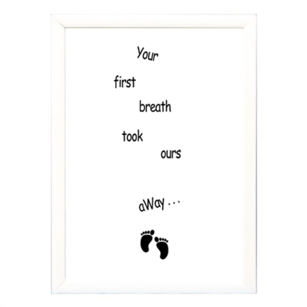 Poster σε κάδρο "Your first breath" - μεγάλο-