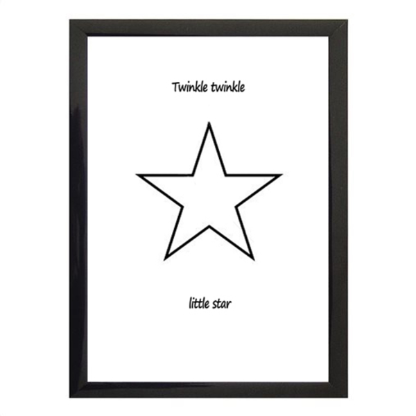 Poster σε κάδρο "Twinkle twinkle little star" - μεγάλο-