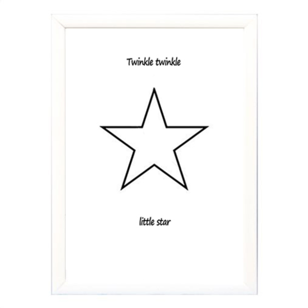 Poster σε κάδρο "Twinkle twinkle little star" - μεγάλο-