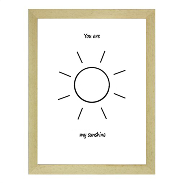 Poster σε κάδρο "You are my sunshine" - μεγάλο-