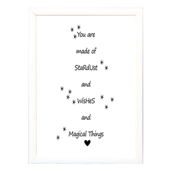 Poster σε κάδρο "You are made of stardust" - μεγάλο-