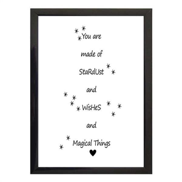 Poster σε κάδρο "You are made of stardust" - μεγάλο-