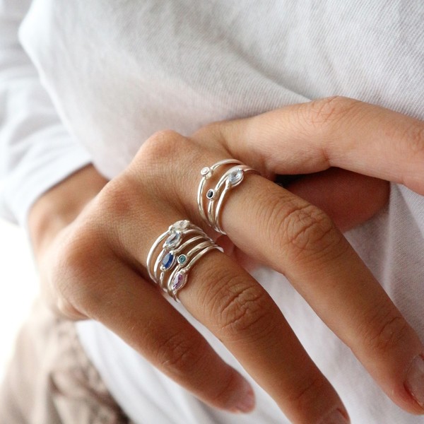 full moon rings