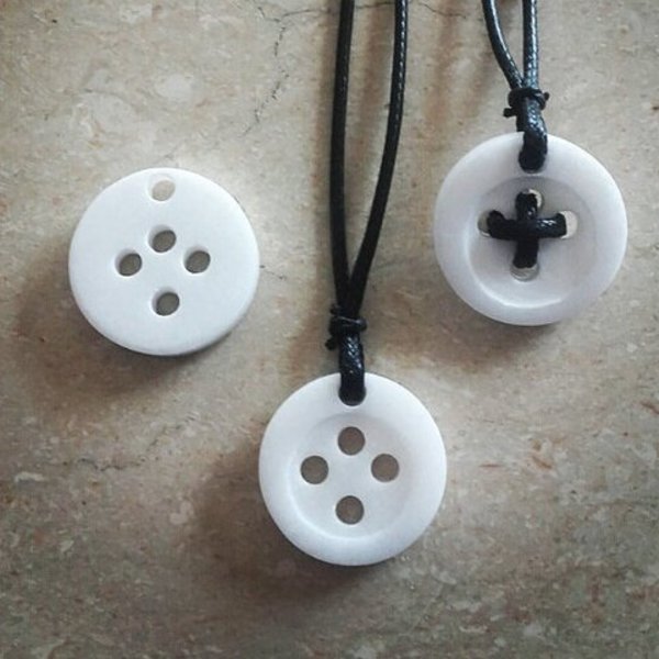 "B u t t o n " Marble Pendant-Χειροποίητο Κρεμαστό από Ελληνικό Μάρμαρο!