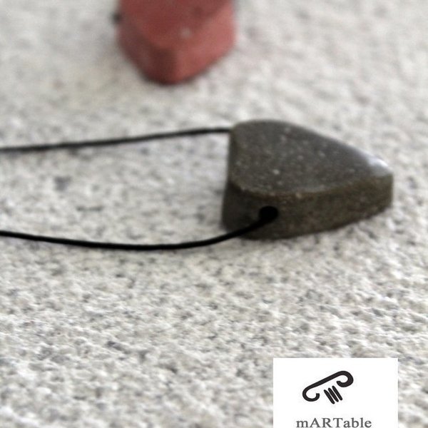 H e a r t Concrete Pendant-Χειροποίητο Κρεμαστό από Τσιμέντο!