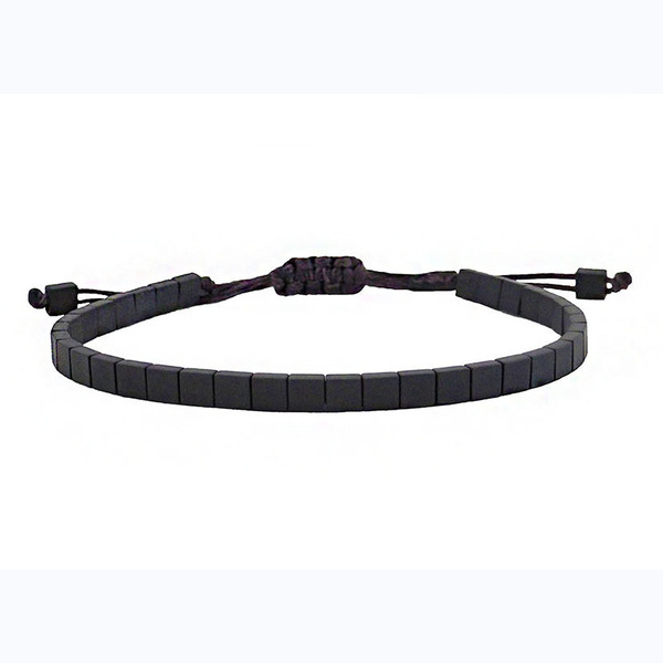 Ανδρικό βραχιόλι Hematite mat 2hole
