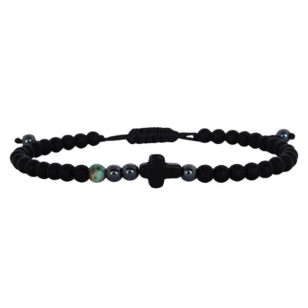 Ανδρικό βραχιόλι Cross T Magnesite black
