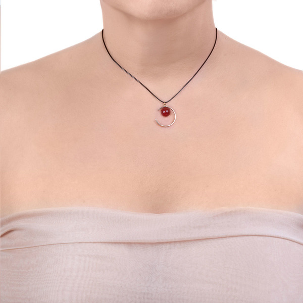 Κολιέ ΠΛΑΝΗΤΕΣ χρυσό με Carnelian