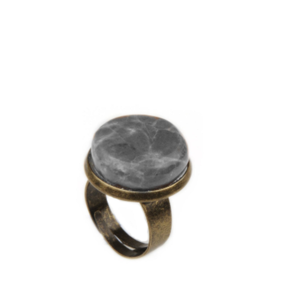 "C r e t e " Vintage Marble Ring-Δαχτυλίδι από Ελληνικό Μάρμαρο!