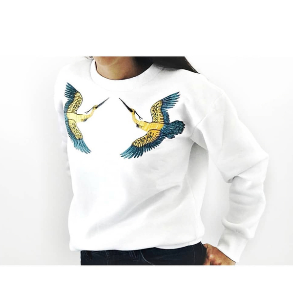 WHITE COLIBRI SWEATSHIRT