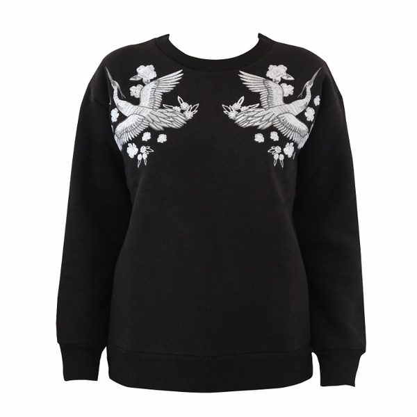 BLACK CRANE SWEATSHIRT