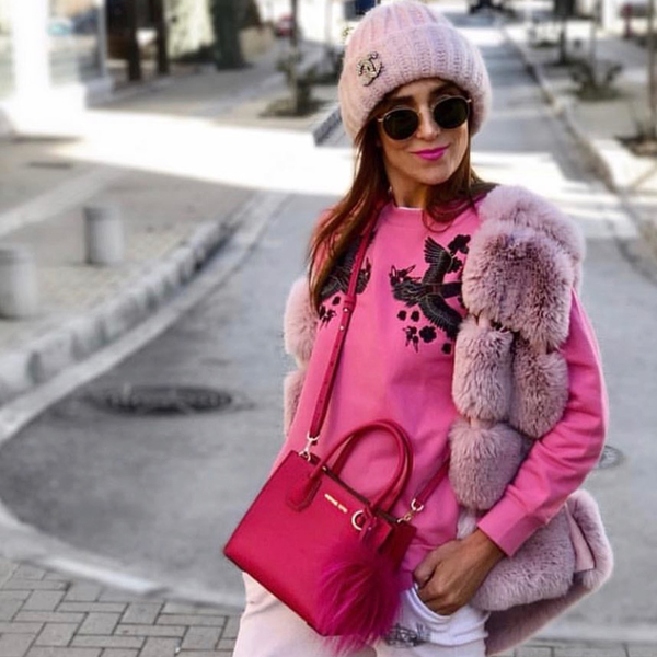 PINK CRANE SWEATSHIRT