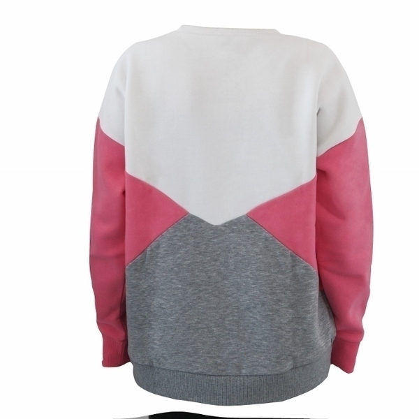 PINK COLOUR BLOCK SWEATSHIRT