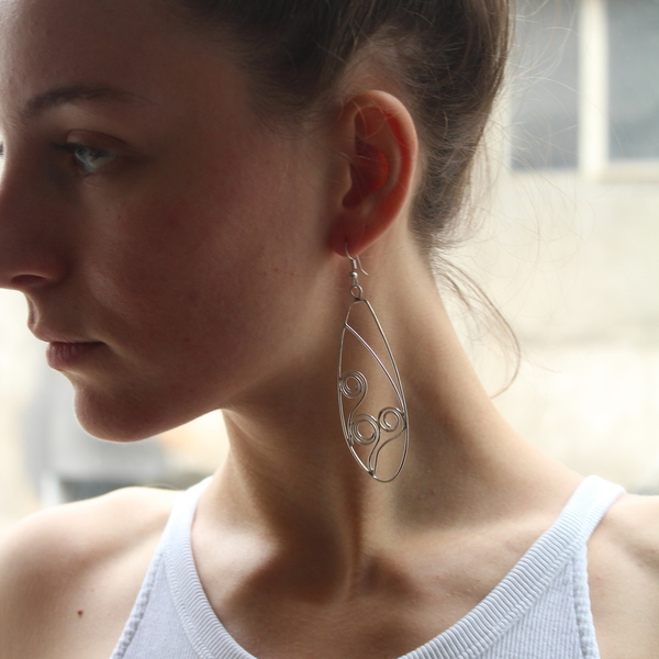 Σκουλαρίκια σε ασήμι 925 (silver earrings flowers)