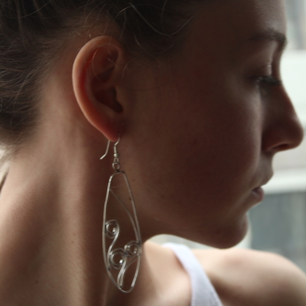 Σκουλαρίκια σε ασήμι 925 (silver earrings flowers)
