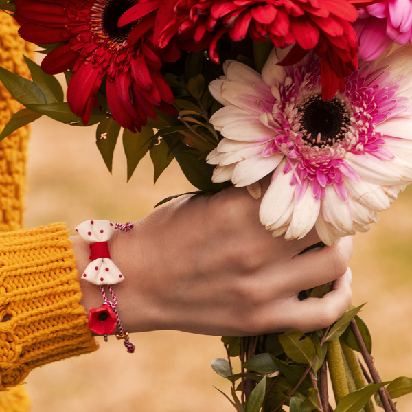 Red Poppy March Bracelet