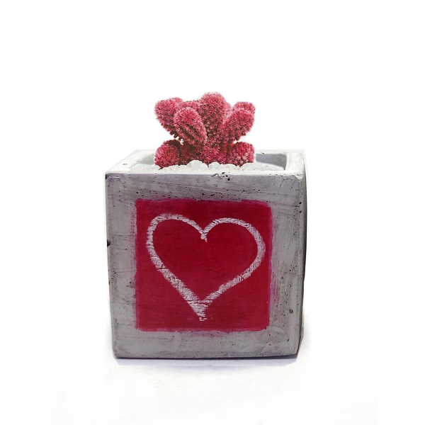 Γλαστράκι - κασπώ // LOVE chalk - cube I