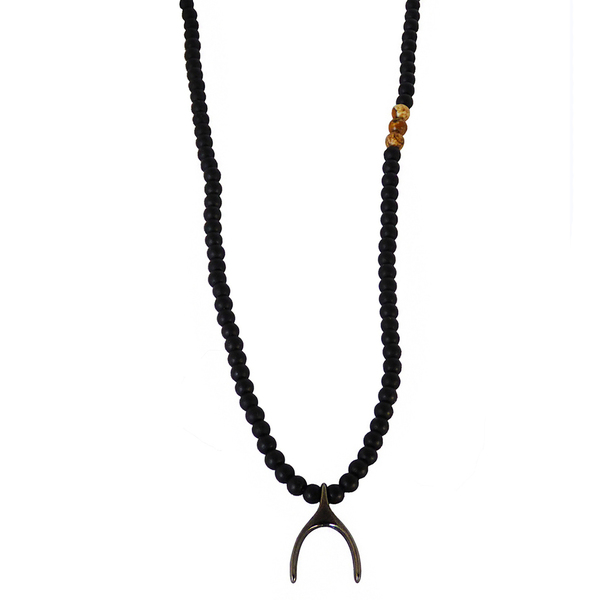 Ανδρικό κολιέ Γιάντες gunmetal