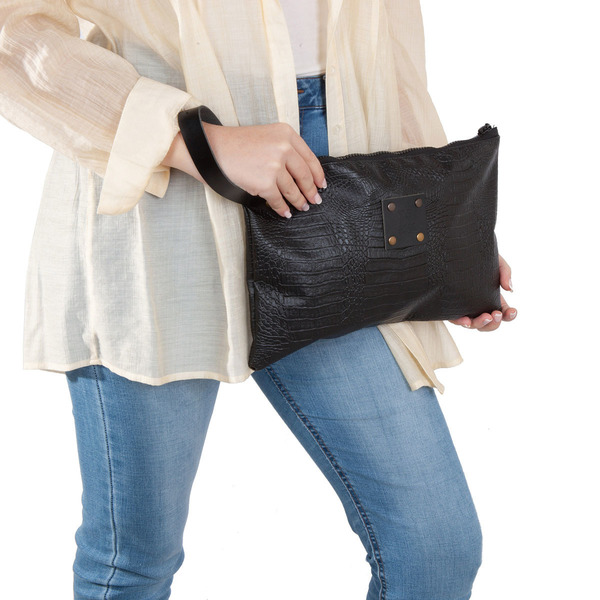 Χειροποίητο clutch από δερματίνη
