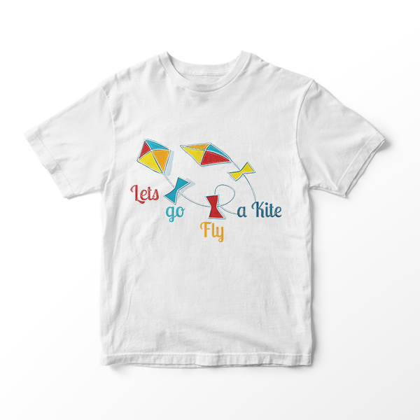 Παιδικό κοντομάνικο μπλουζάκι - Lets go fly a kite - ΧΑΡΤΑΕΤΟΣ