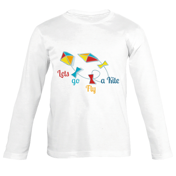 Παιδικό μακρυμάνικο μπλουζάκι - Lets go fly a kite - ΧΑΡΤΑΕΤΟΣ