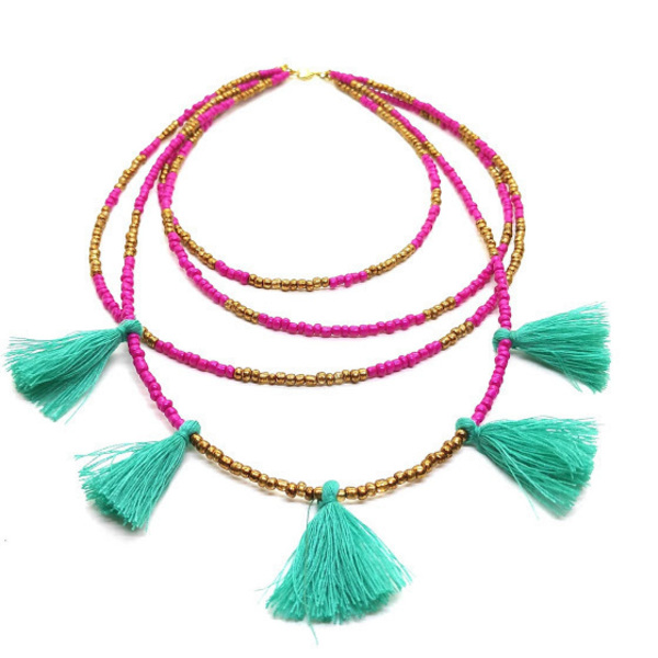 Πολύσειρο κολιέ boho