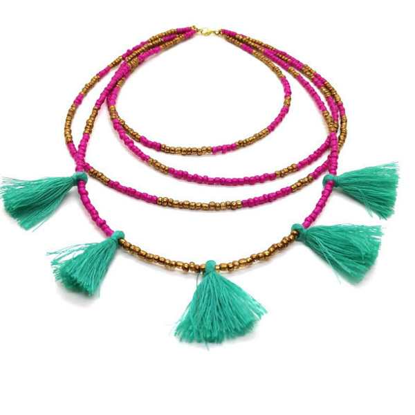 Πολύσειρο κολιέ boho