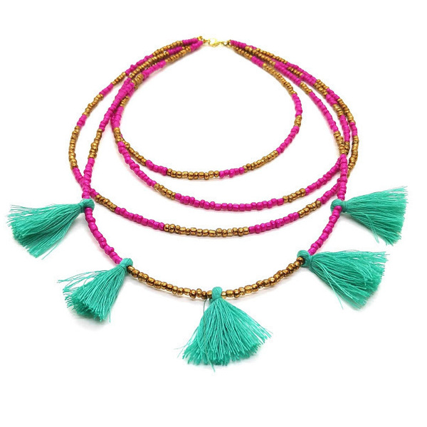 Πολύσειρο κολιέ boho