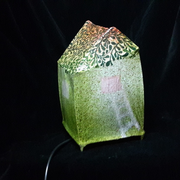 Φωτιστικό πράσινο σπιτάκι Lighting green little house